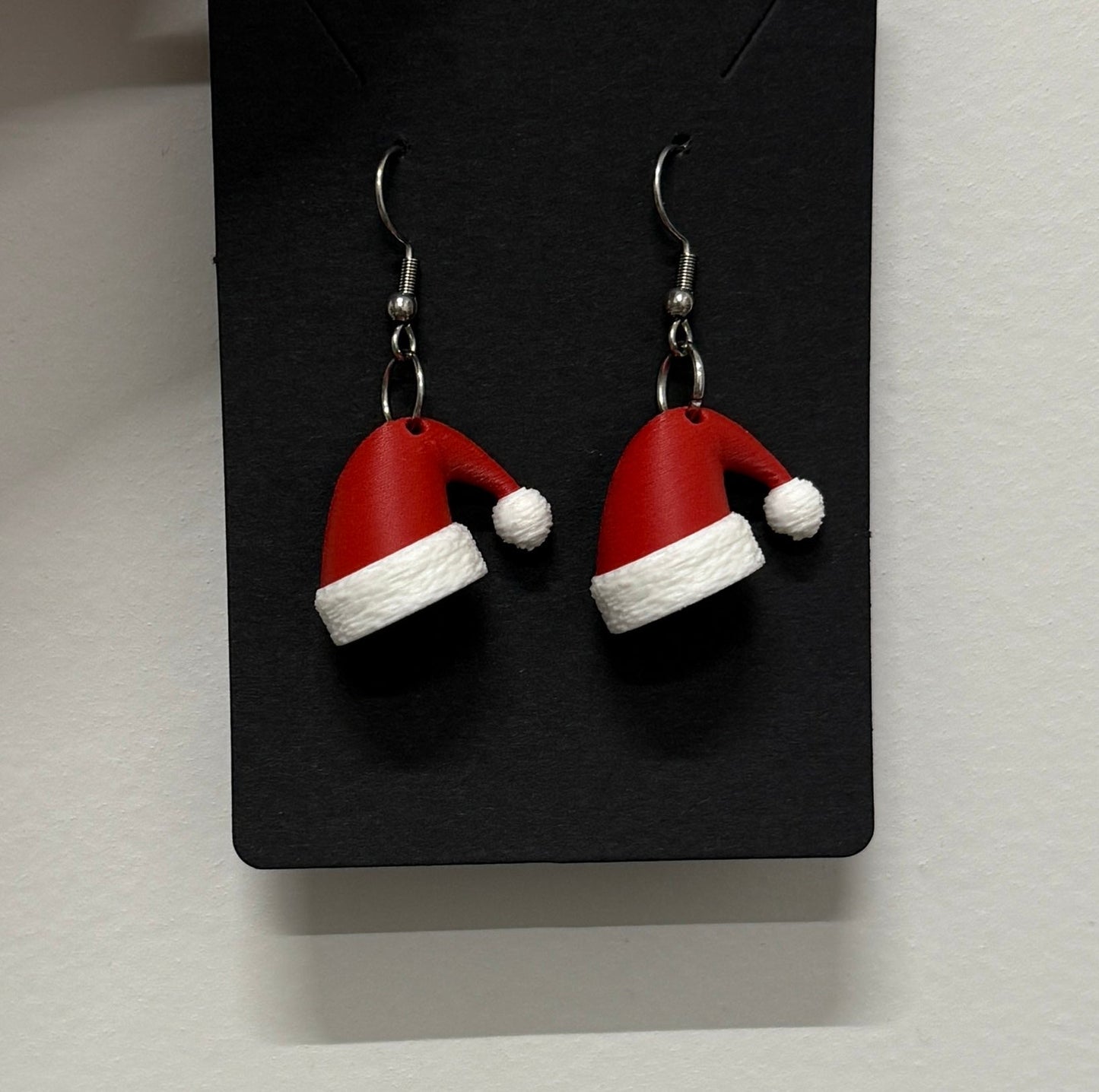 3D - Tulostetut Tonttulakki - Korvakorut - PRINT NORDICA