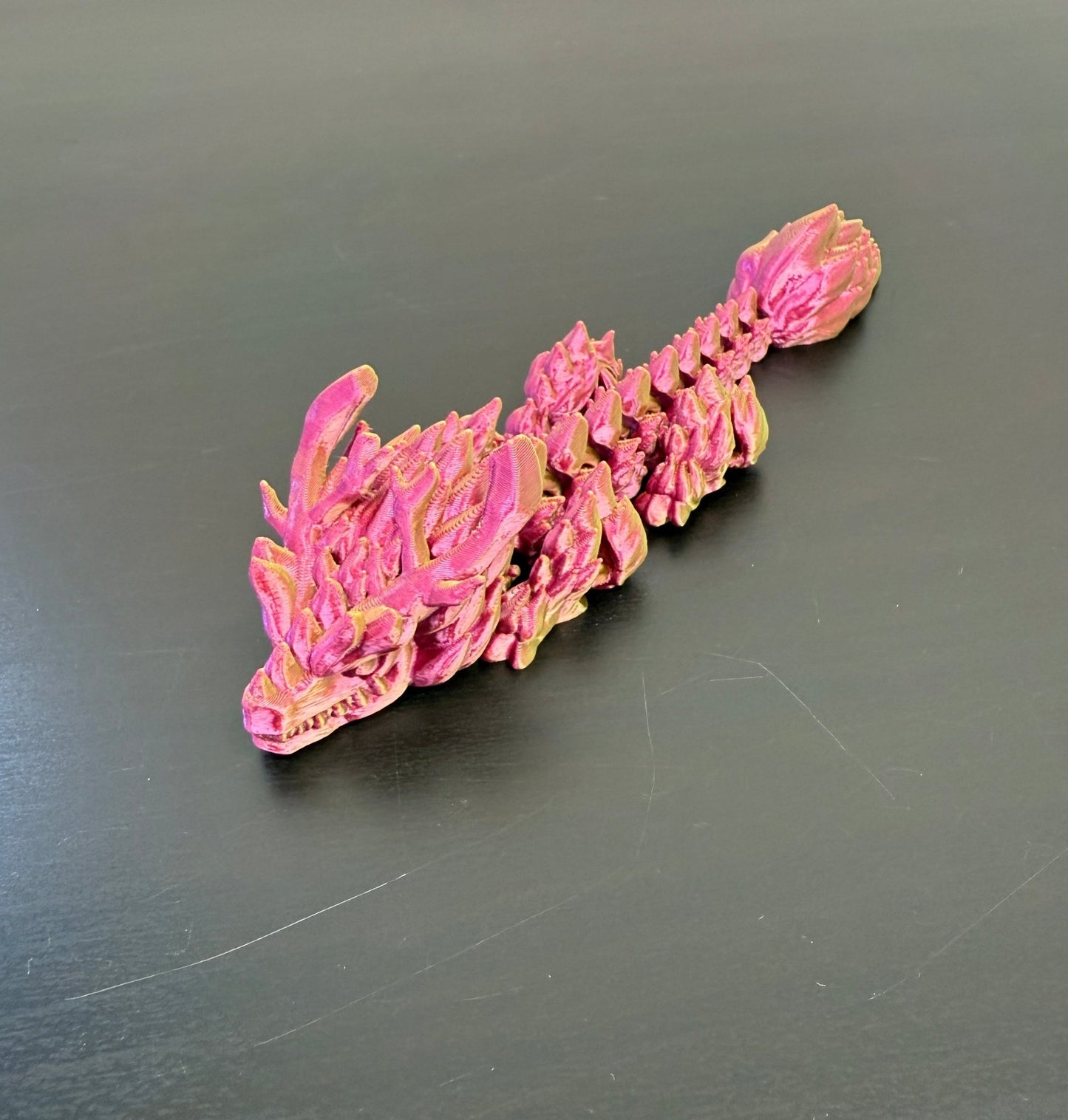 DRAGONIX - "Artsi" Fidget lohikäärme 15/19/25cm (metallihohto) - PRINT NORDICA