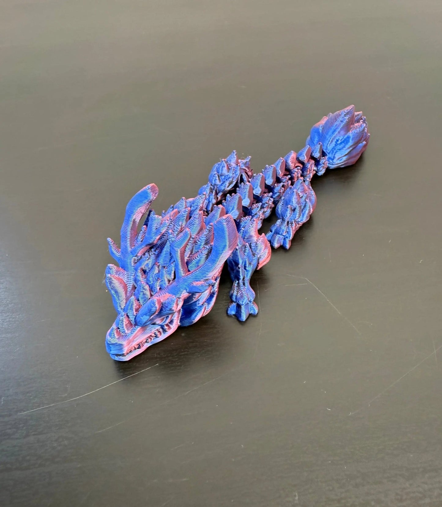 DRAGONIX - "Artsi" Fidget lohikäärme 15/19/25cm (metallihohto) - PRINT NORDICA