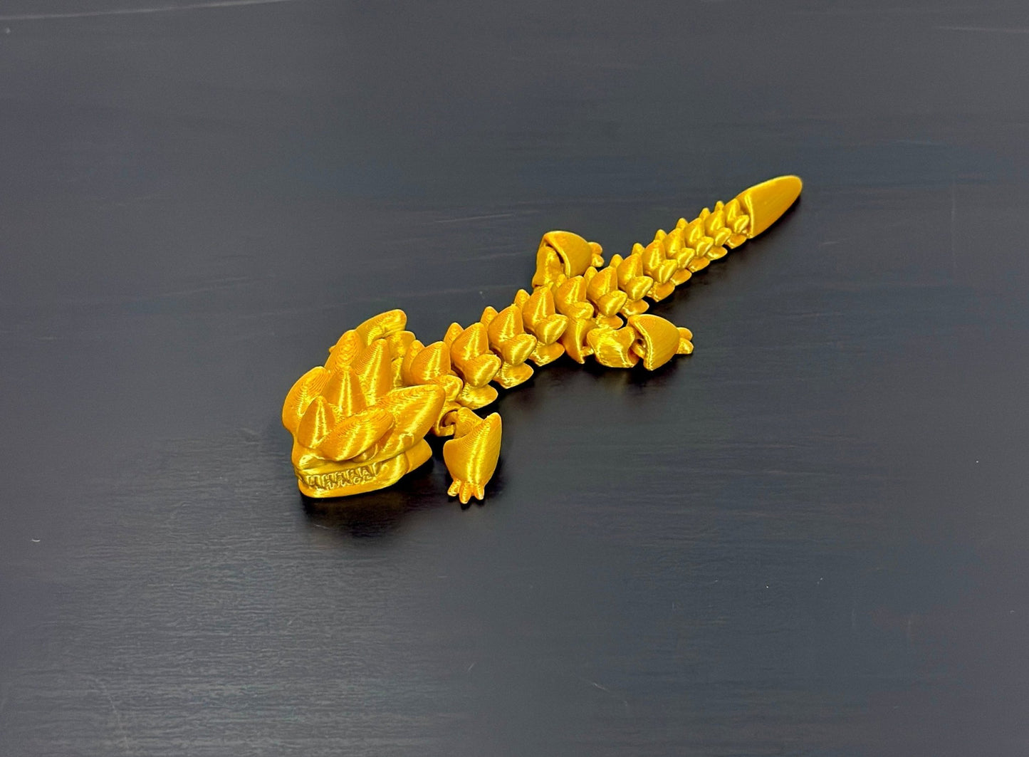 3D - Tulostettu DRAGONIX - "Kalevi" Fidget lohikäärme 15/19/25cm - PRINT NORDICA
