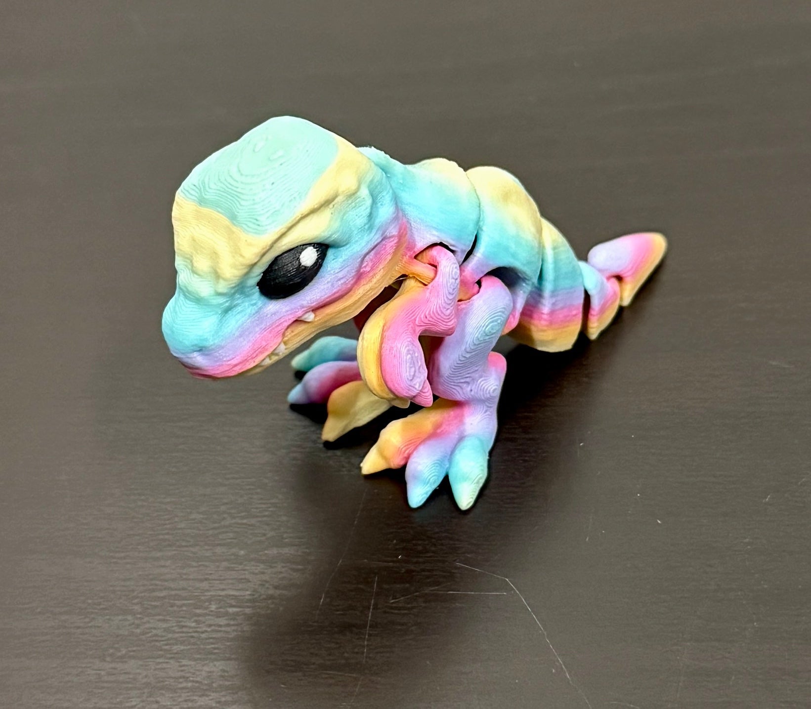 3D - Tulostettu DRAGONIX - "Leo" Fidget T - Rex Dinosaurus 5/9/13/17cm - PRINT NORDICA