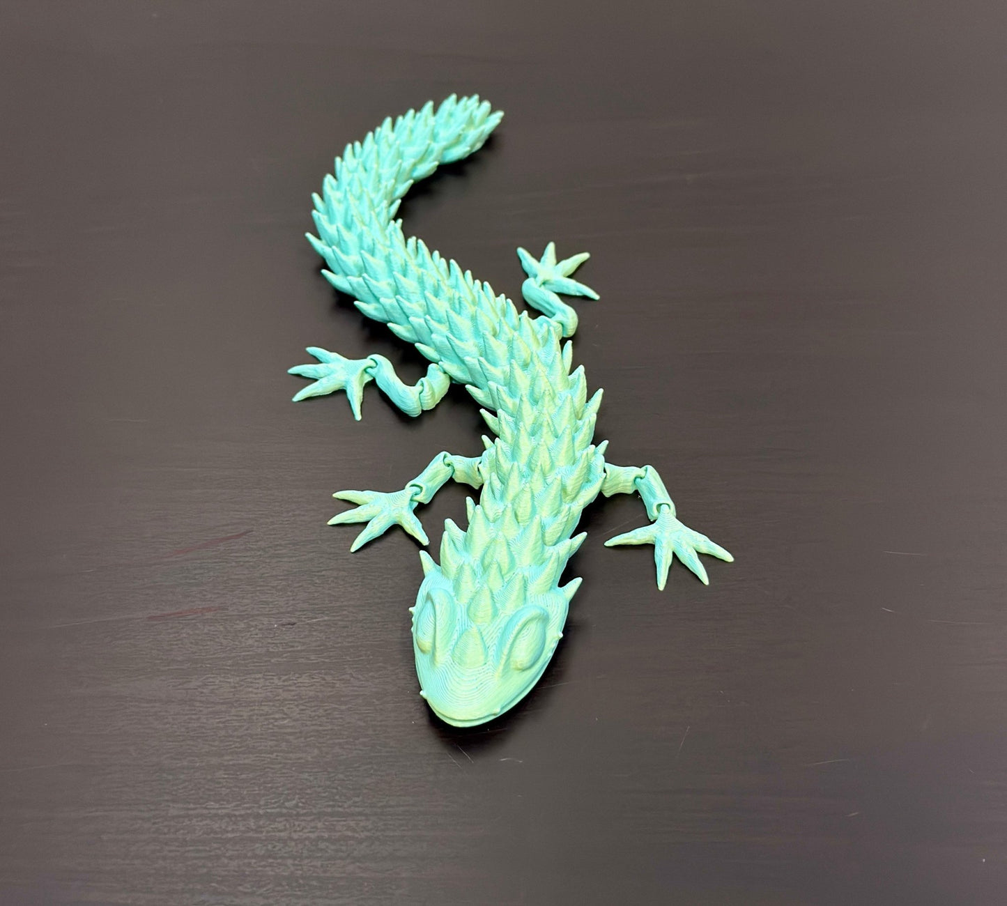 3D - Tulostettu DRAGONIX - "Pasi" Fidget Gekko 26 cm (kaksivärinen) - PRINT NORDICA