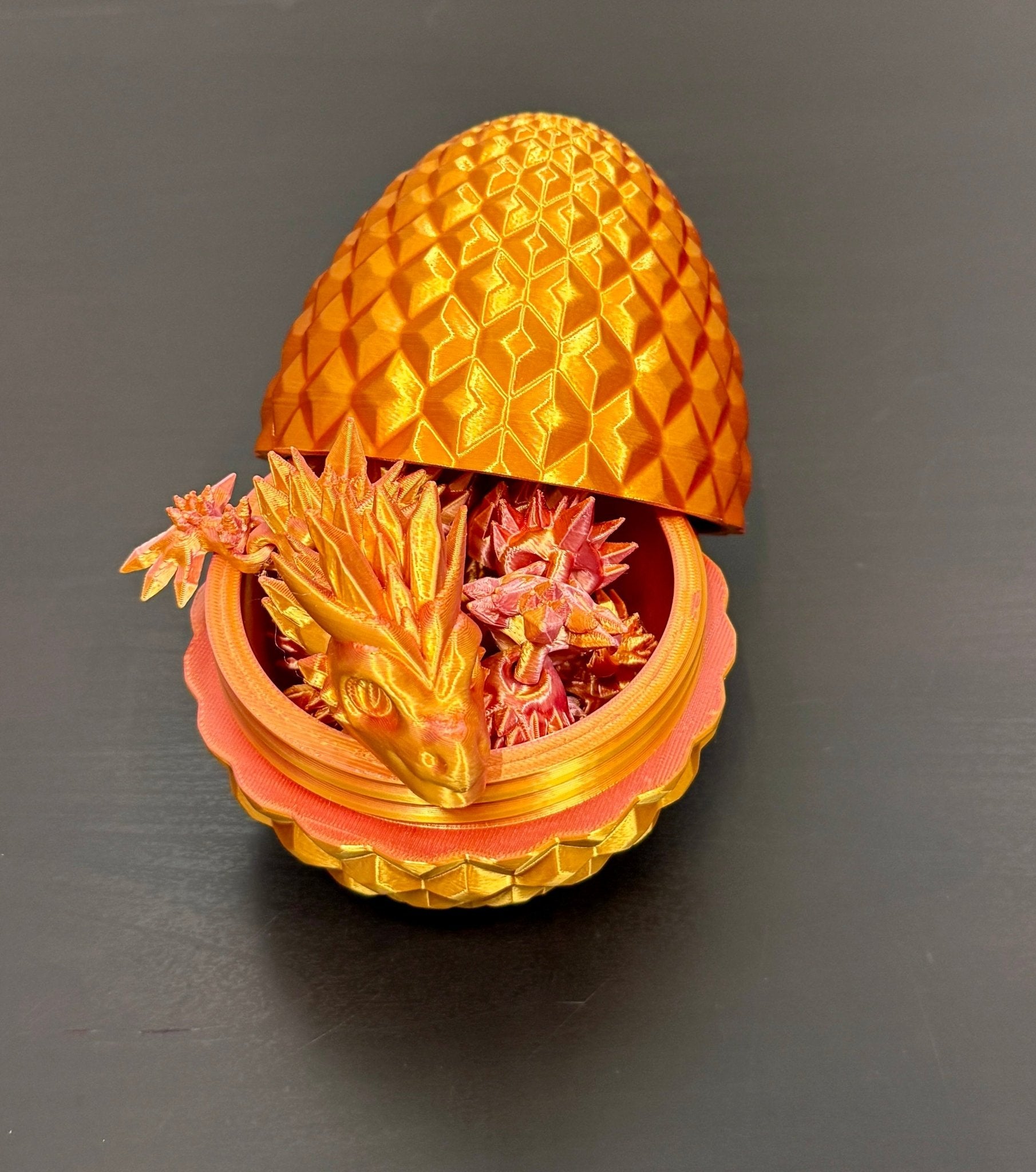 3D - Tulostettu DRAGONIX - "Pentti" Fidget Lohikäärme 46 cm ja 75 cm (metallihohto) - PRINT NORDICA