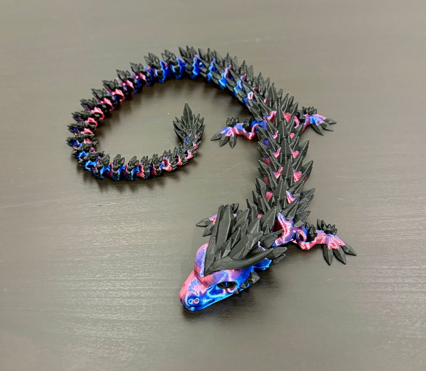 3D - Tulostettu DRAGONIX - "Pentti" Fidget Lohikäärme 46cm/75cm - PRINT NORDICA