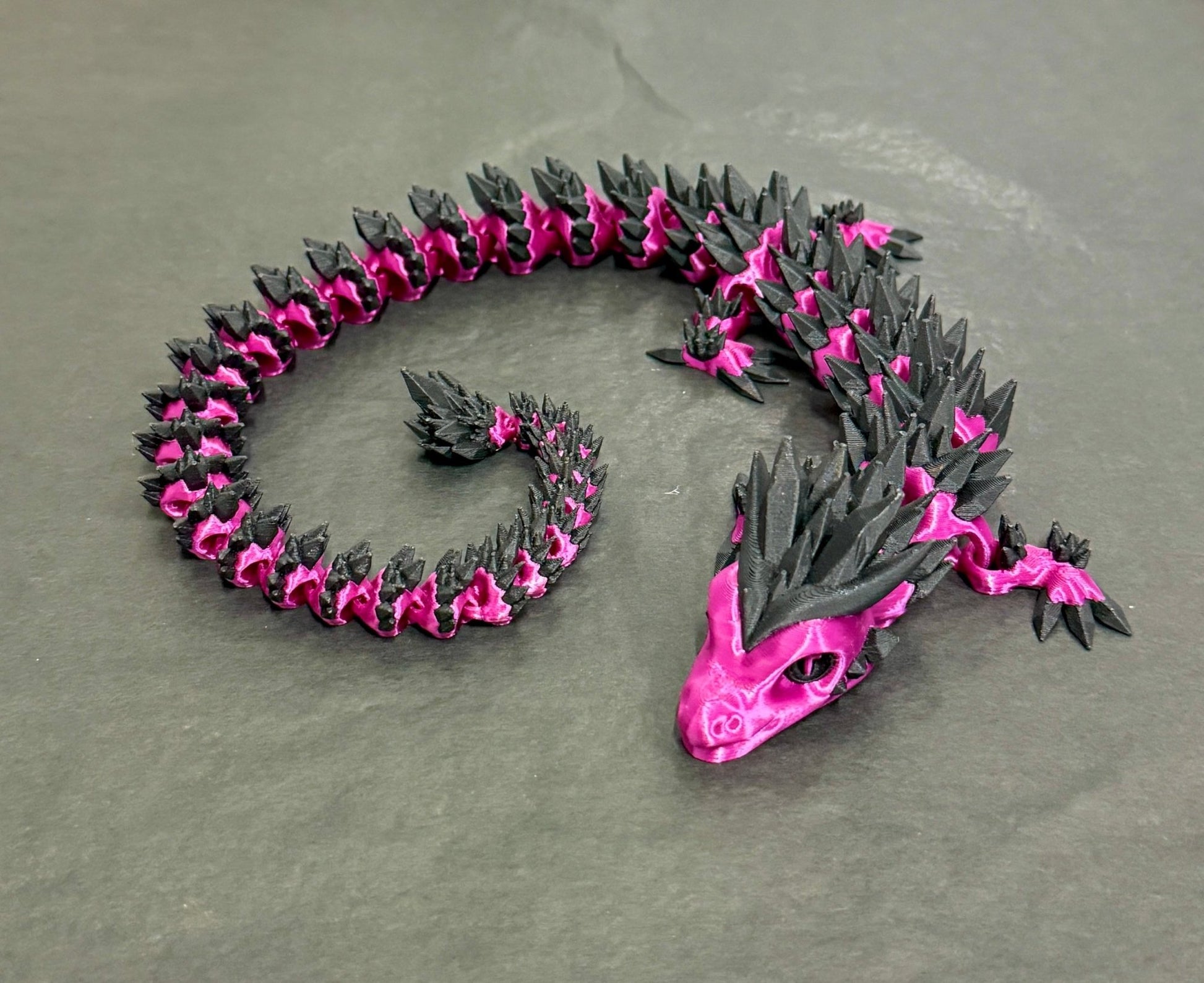 3D - Tulostettu DRAGONIX - "Pentti" Fidget Lohikäärme 46cm/75cm - PRINT NORDICA