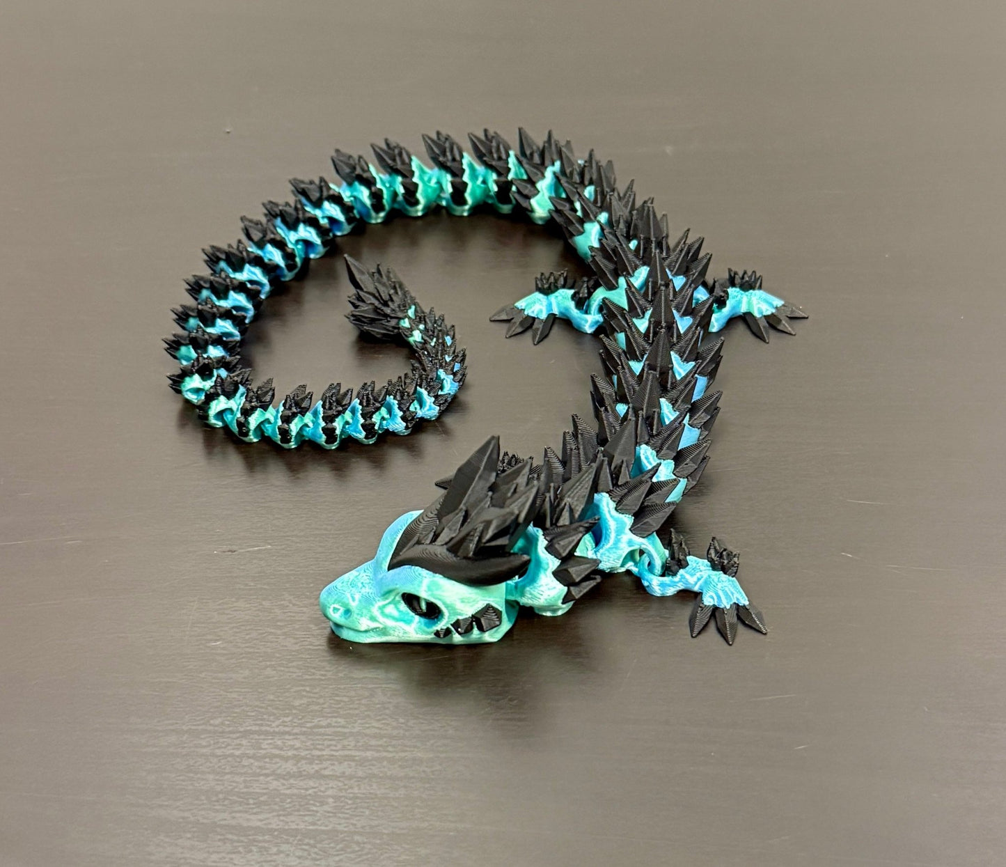 3D - Tulostettu DRAGONIX - "Pentti" Fidget Lohikäärme 46cm/75cm - PRINT NORDICA