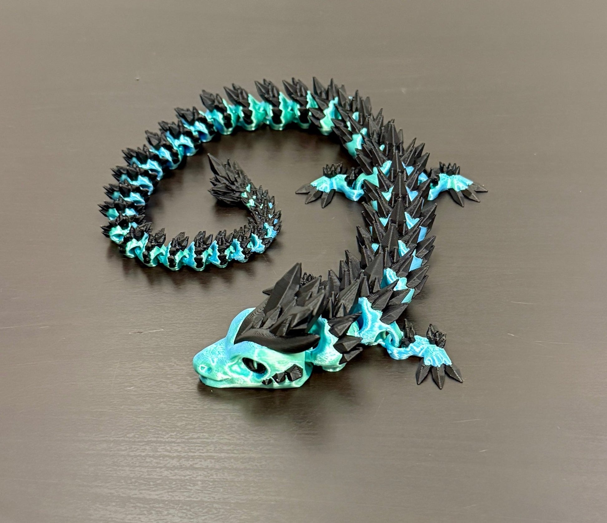 3D - Tulostettu DRAGONIX - "Pentti" Fidget Lohikäärme 46cm/75cm - PRINT NORDICA