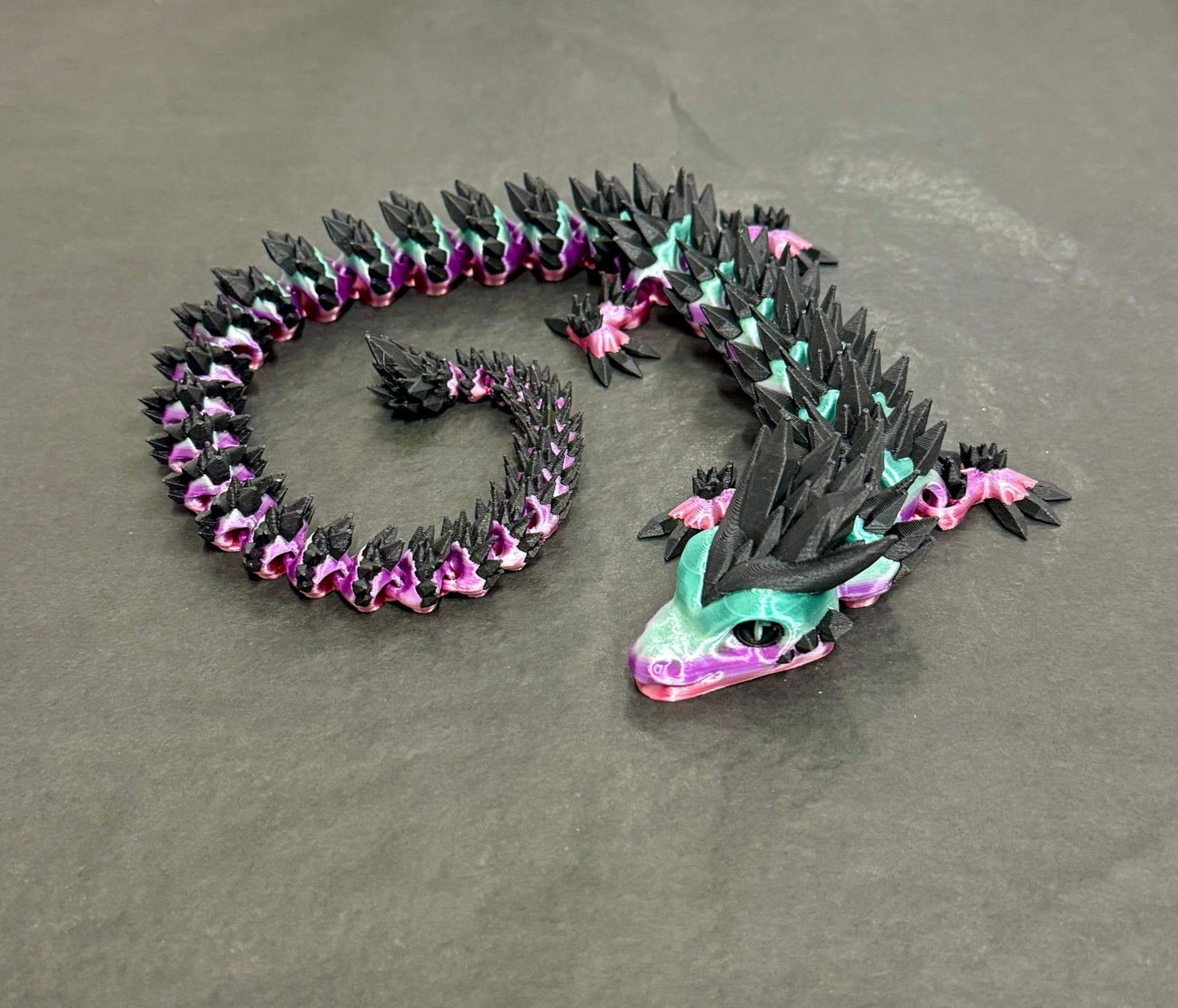 3D - Tulostettu DRAGONIX - "Pentti" Fidget Lohikäärme 46cm/75cm - PRINT NORDICA