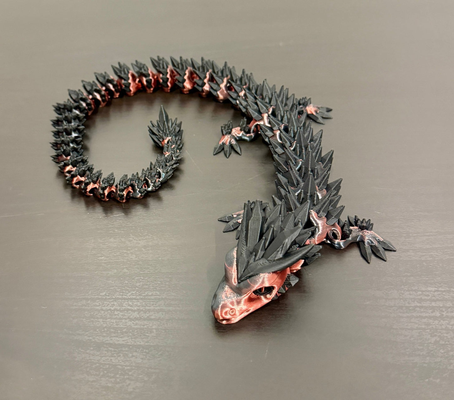 3D - Tulostettu DRAGONIX - "Pentti" Fidget Lohikäärme 46cm/75cm - PRINT NORDICA