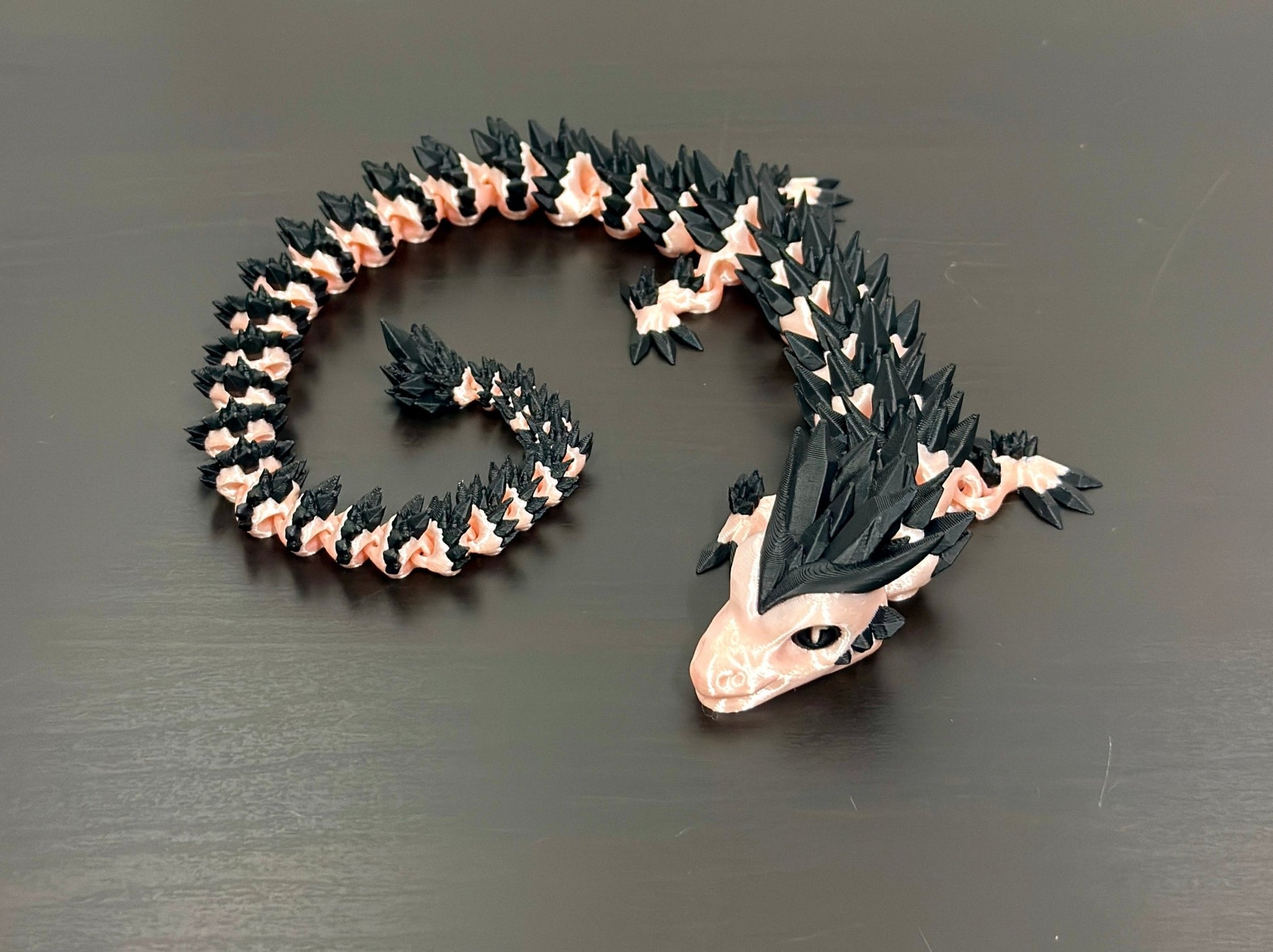 3D - Tulostettu DRAGONIX - "Pentti" Fidget Lohikäärme 46cm/75cm - PRINT NORDICA