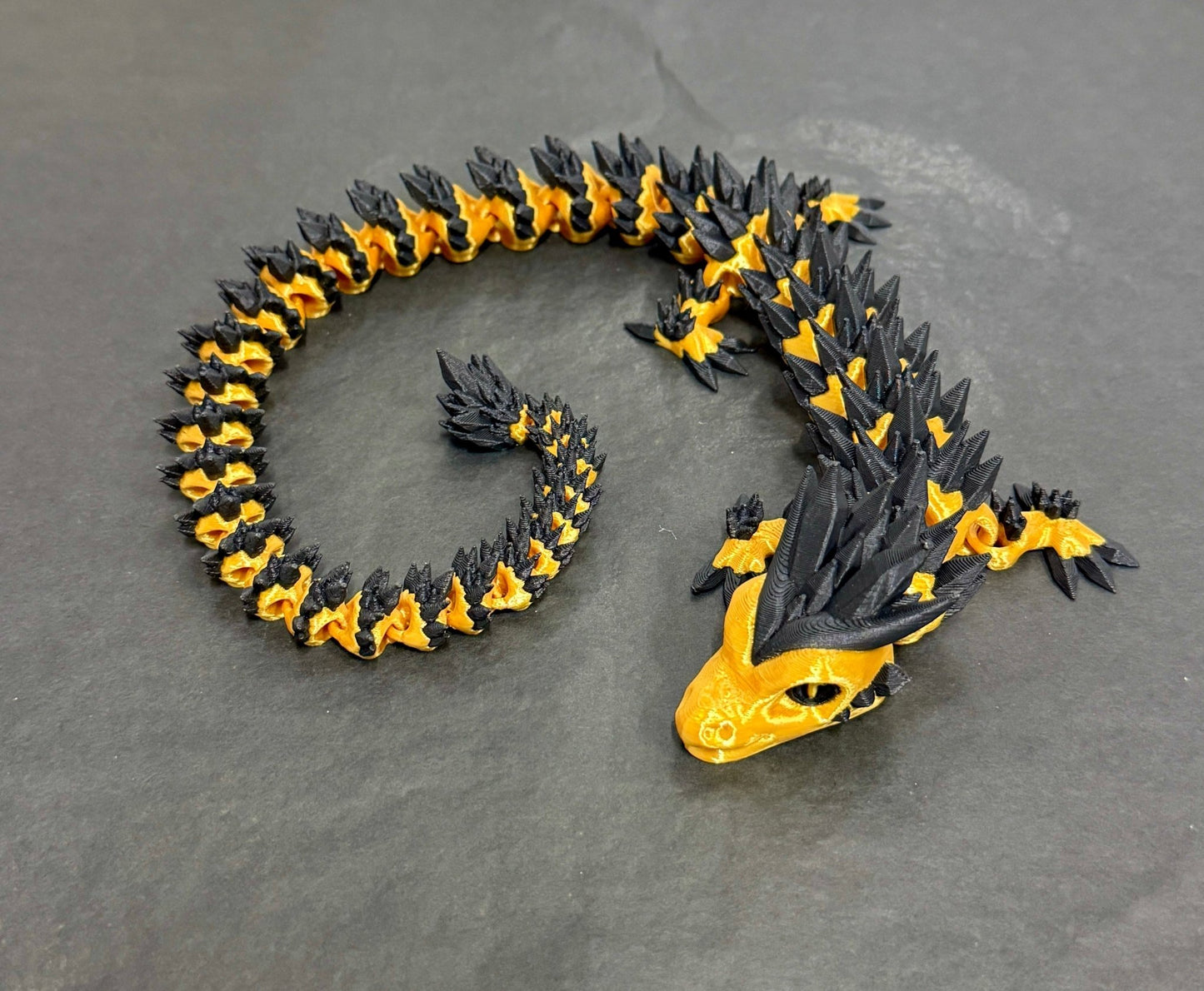 3D - Tulostettu DRAGONIX - "Pentti" Fidget Lohikäärme 46cm/75cm - PRINT NORDICA