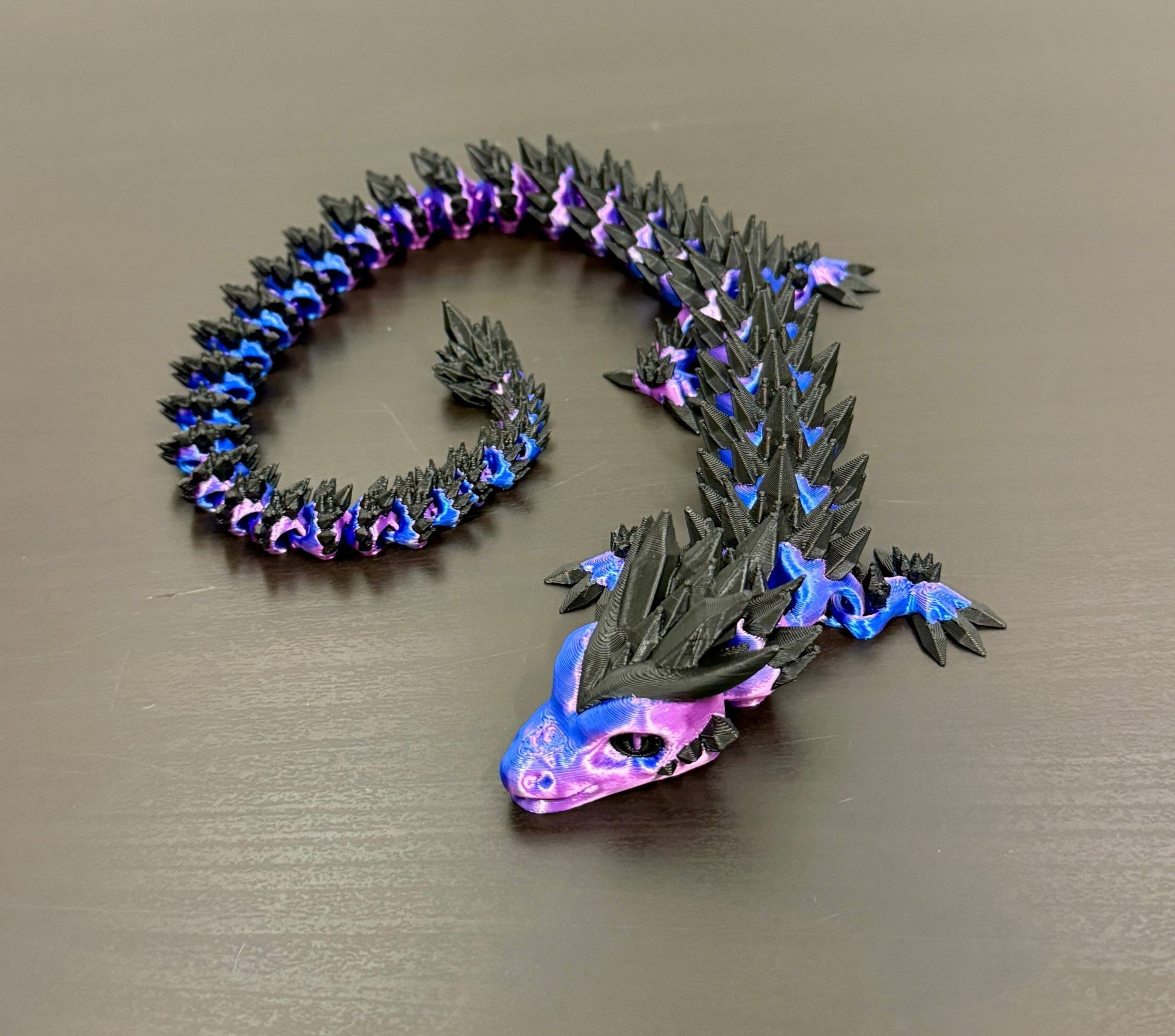 3D - Tulostettu DRAGONIX - "Pentti" Fidget Lohikäärme 46cm/75cm - PRINT NORDICA