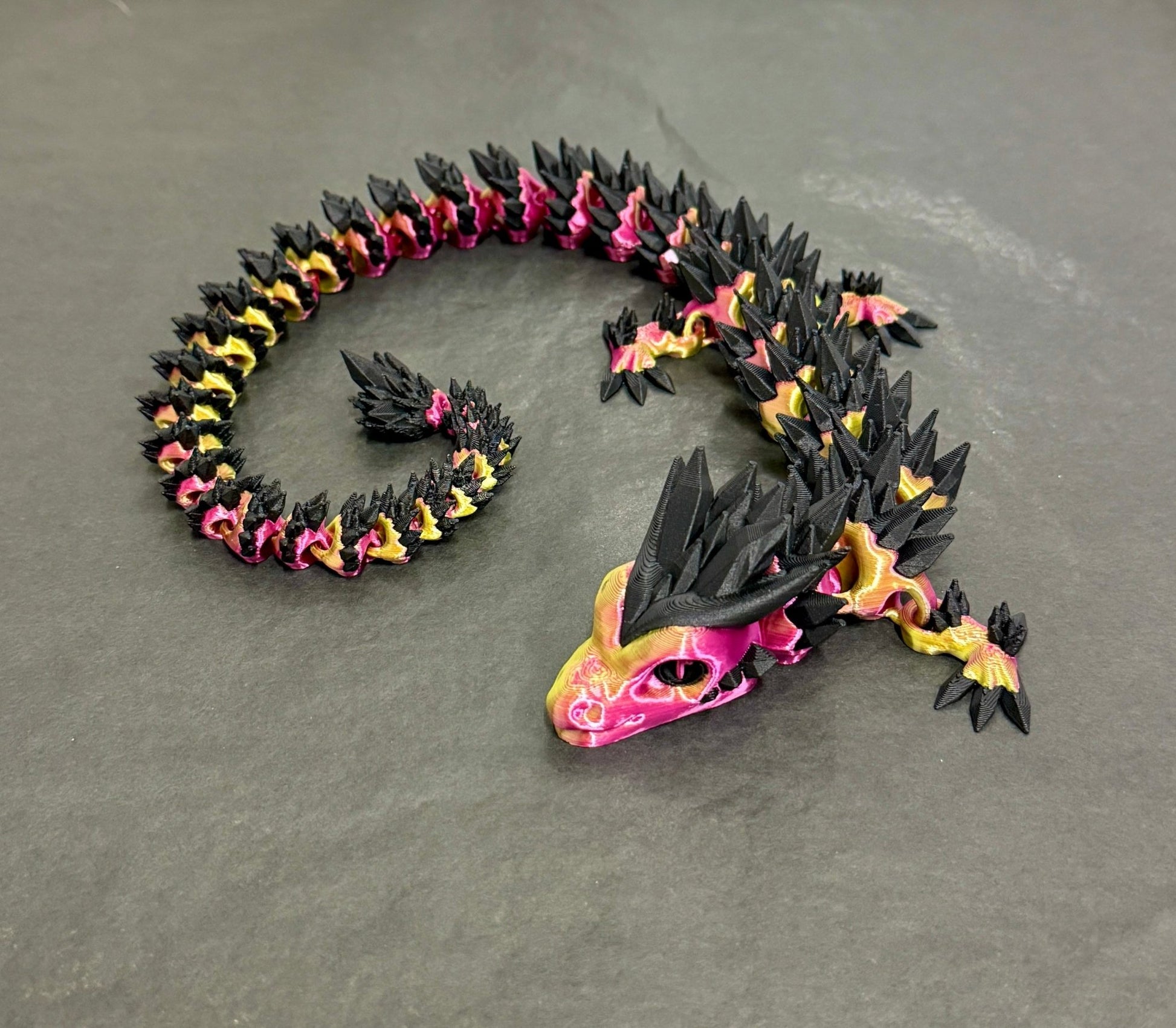 3D - Tulostettu DRAGONIX - "Pentti" Fidget Lohikäärme 46cm/75cm - PRINT NORDICA