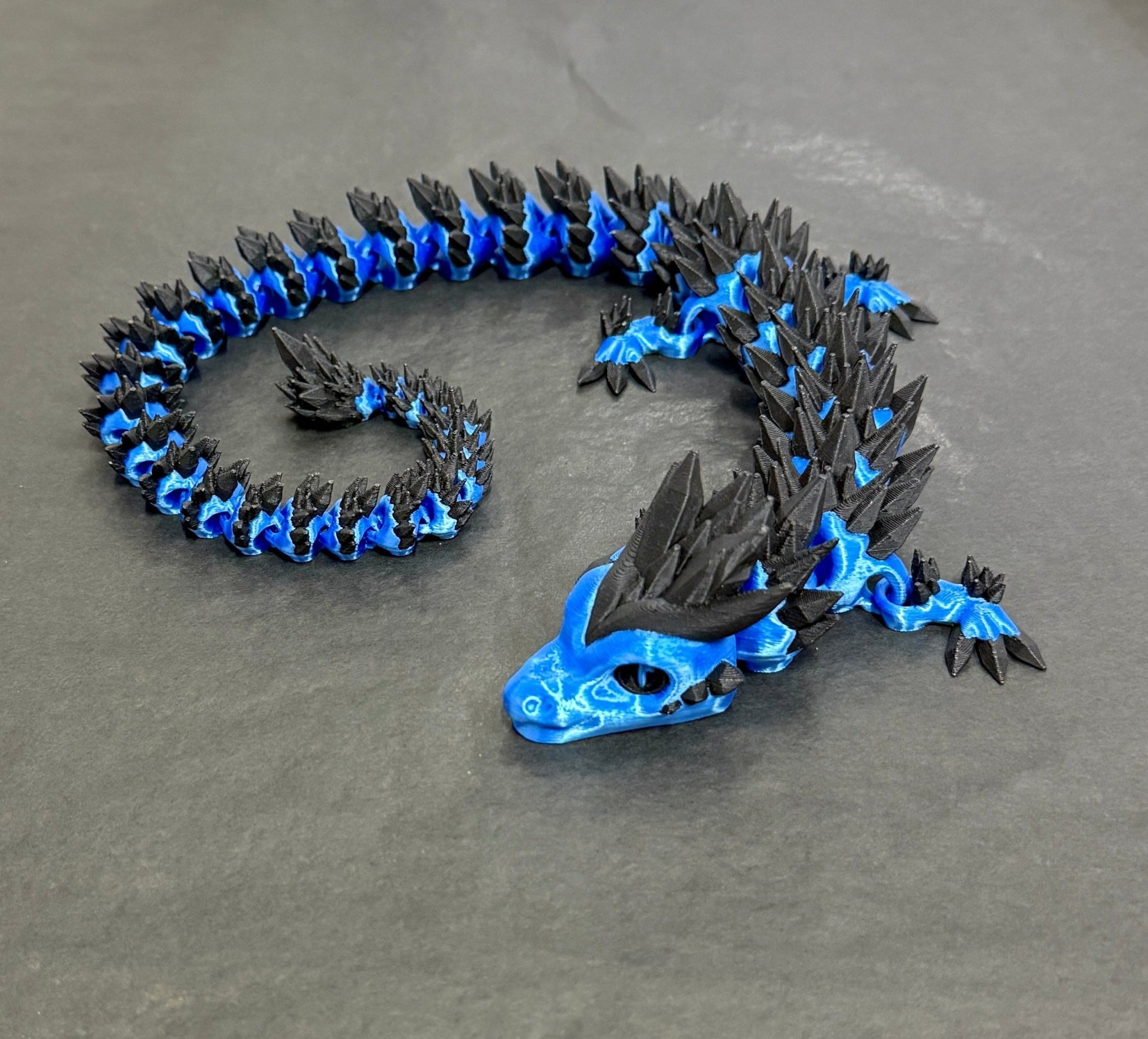 3D - Tulostettu DRAGONIX - "Pentti" Fidget Lohikäärme 46cm/75cm - PRINT NORDICA