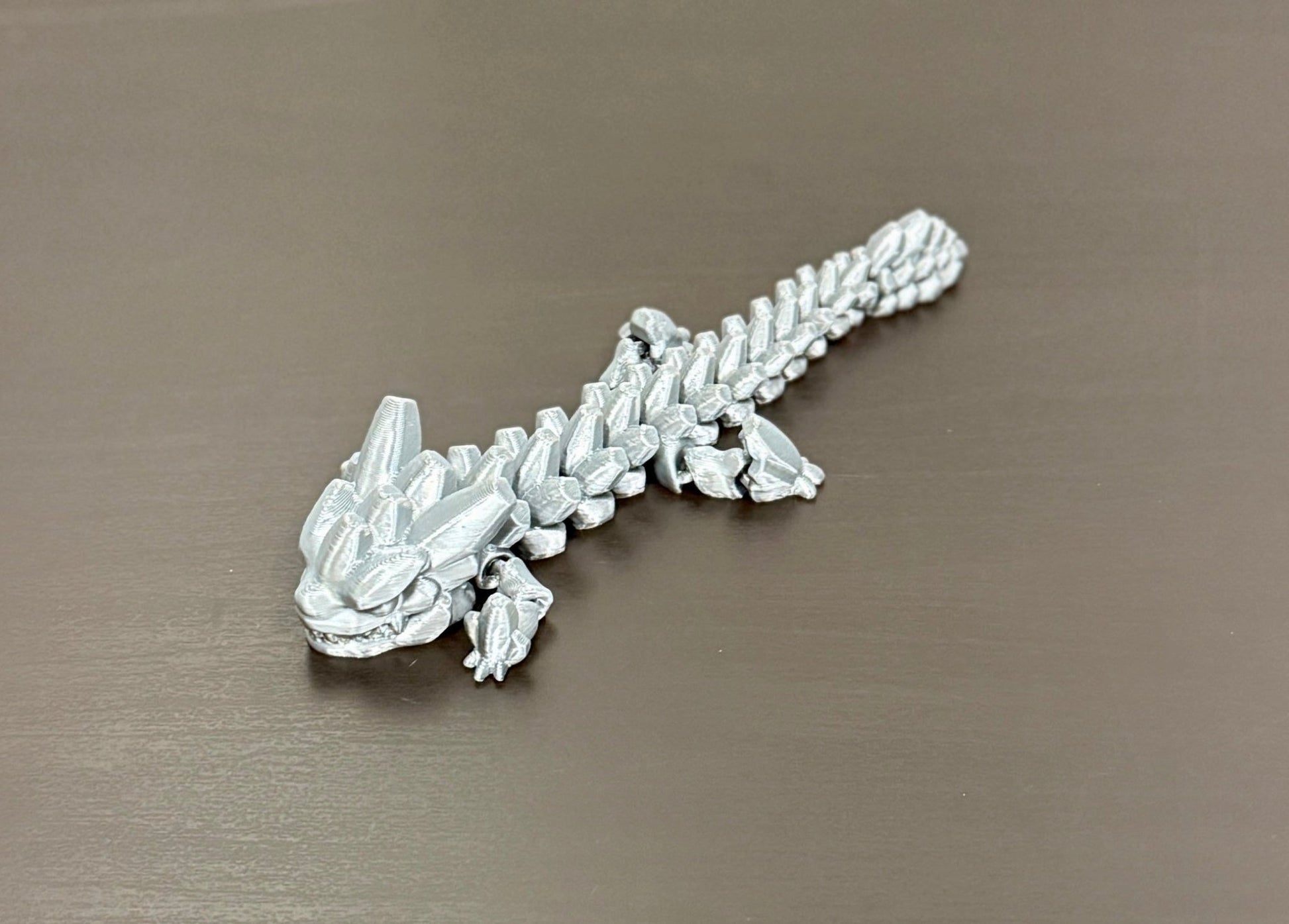 3D - Tulostettu DRAGONIX - "Vesku" Fidget lohikäärme 15/19/25cm - PRINT NORDICA