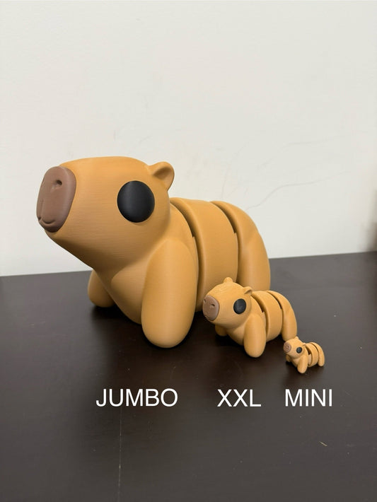 3D - Tulostettu JUMBO Pocket Pal’s - Kapybara - PRINT NORDICA
