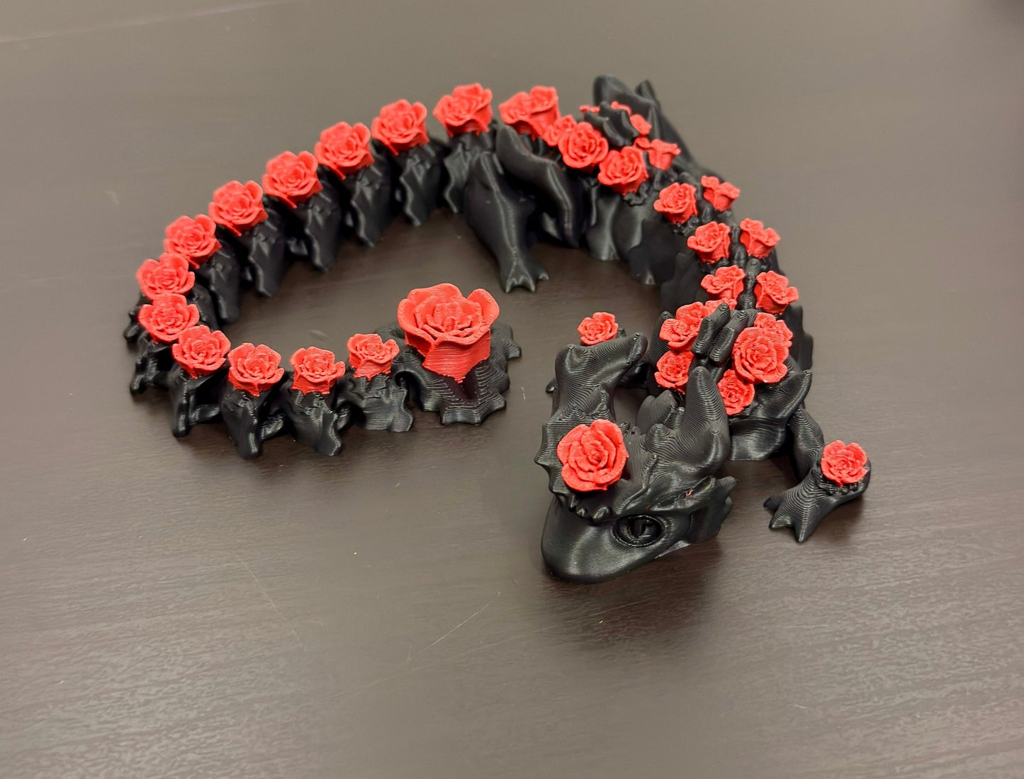 3D - Tulostettu Ystävänpäivän Ruusulohikäärme - PRINT NORDICA