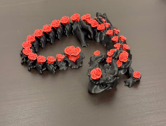 3D - Tulostettu Ystävänpäivän Ruusulohikäärme - PRINT NORDICA