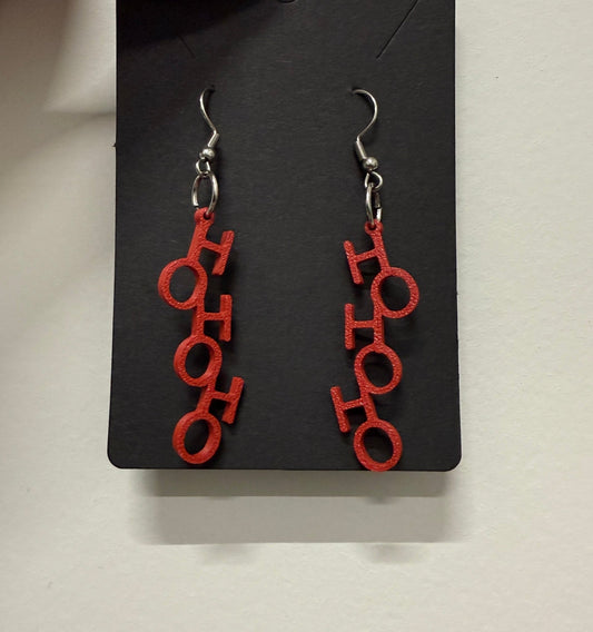 3D - Tulostetut HoHoHo - Korvakorut - PRINT NORDICA