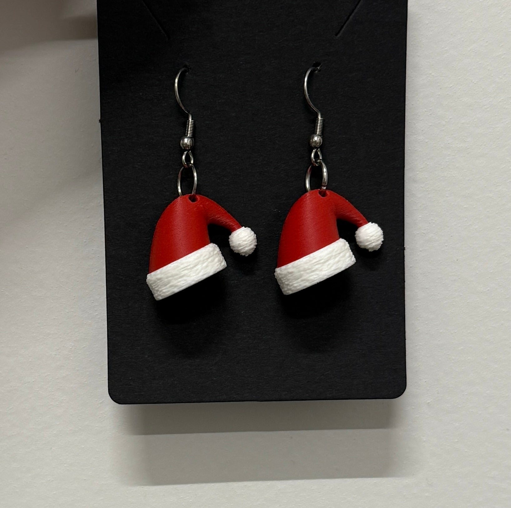 3D - Tulostetut Tonttulakki - Korvakorut - PRINT NORDICA