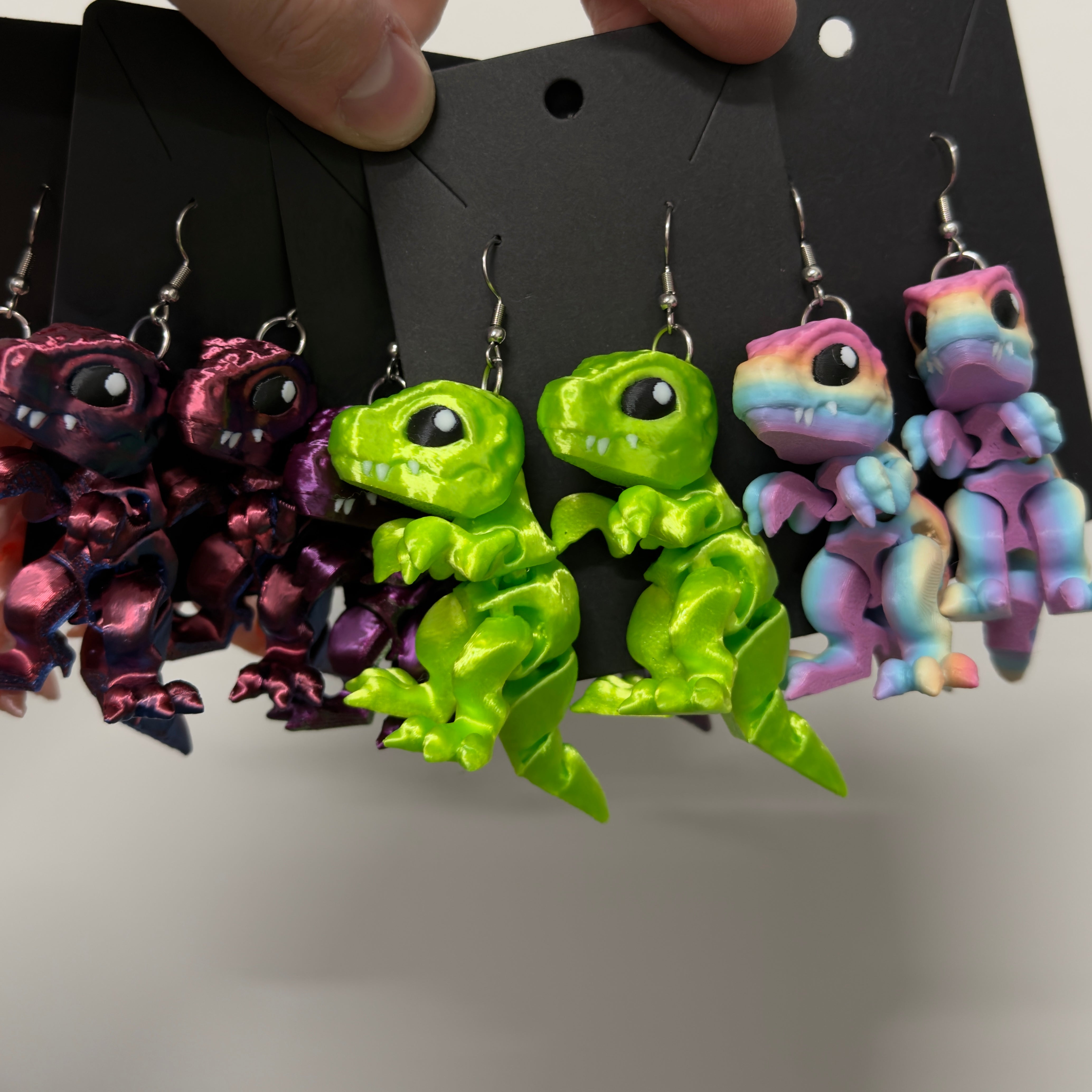 3D-Tulostetut Dinosaurus-Korvakorut PRINT NORDICA
