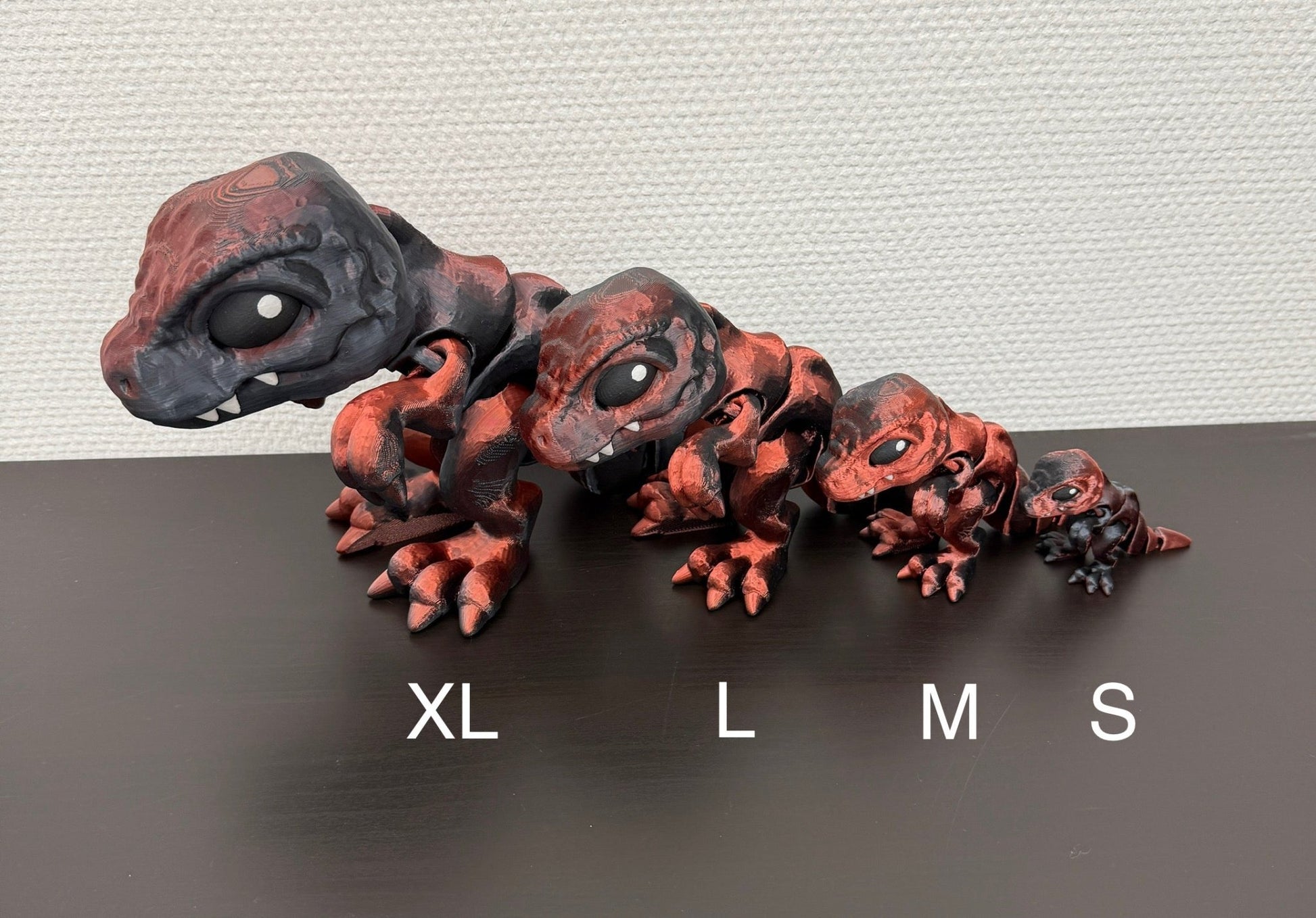 DRAGONIX - "Leo" Fidget T - Rex Dinosaurus 5/9/13/17cm - PRINT NORDICA