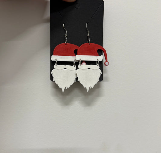 Tonttulakki & Parta - Korvakorut - PRINT NORDICA